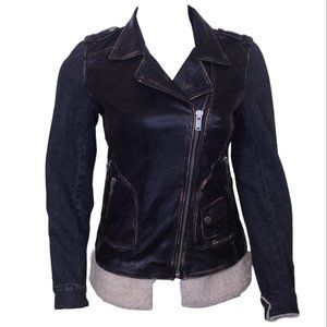 Women's Rustic Leather Biker Jacket